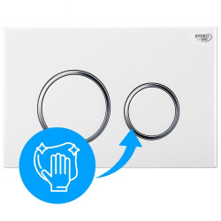 PRZYCISK URUCHAMIAJĄCY SPŁUKUJĄCY DO WC GEBERIT BUTTON-4-WH BIAŁY PRZEDNI BUTTON-4-WH