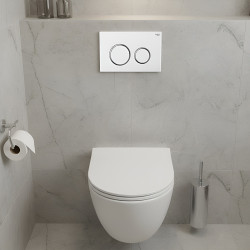PRZYCISK URUCHAMIAJĄCY SPŁUKUJĄCY DO WC GEBERIT BUTTON-4-WH BIAŁY PRZEDNI BUTTON-4-WH