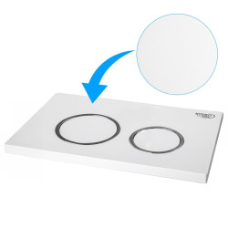 PRZYCISK URUCHAMIAJĄCY SPŁUKUJĄCY DO WC GEBERIT BUTTON-4-WH BIAŁY PRZEDNI BUTTON-4-WH