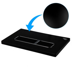 PRZYCISK URUCHAMIAJĄCY SPŁUKUJĄCY DO WC GEBERIT BUTTON-6-BL CZARNY PRZEDNI BUTTON-6-BL