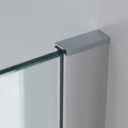 ŚCIANKA SZYBA PRYSZNICOWA SH07-DUO-90X80 WALK-IN 90X80 CM CHROM