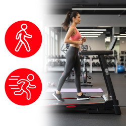 BIEŻNIA ELEKTRYCZNA TRENINGOWA DOMOWA RUN-1 1-16 KM/H 140 KG 230 V BLUETOOTH