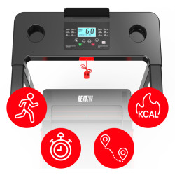BIEŻNIA ELEKTRYCZNA TRENINGOWA SKŁADANA DOMOWA RUN 1-12 KM/H 120 KG 230 V BLUETOOTH