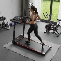 BIEŻNIA ELEKTRYCZNA TRENINGOWA SKŁADANA DOMOWA RUN 1-12 KM/H 120 KG 230 V BLUETOOTH