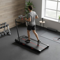 BIEŻNIA ELEKTRYCZNA TRENINGOWA DOMOWA RUN 1-12 KM/H 120 KG 230 V BLUETOOTH