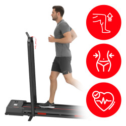 BIEŻNIA ELEKTRYCZNA TRENINGOWA DOMOWA RUN 1-12 KM/H 120 KG 230 V Z PILOTEM