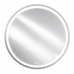 LUSTRO ŁAZIENKOWE PODŚWIETLANE LED OKRĄGŁE IZYDA-70 CM 3 BARWY ANTY-PARA