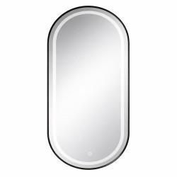 LUSTRO ŁAZIENKOWE PODŚWIETLANE LED OWALNE ŚCIENNE AURELIA-50X100 CM 3 BARWY