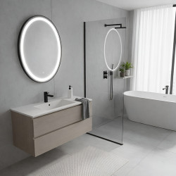 LUSTRO ŁAZIENKOWE PODŚWIETLANE LED OWALNE ŚCIENNE EMILIA-60X80 CM 3 BARWY