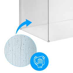 ŚCIANKA SZYBA PRYSZNICOWA SH07-DUO-70X80 WALK-IN 70X80 CM CHROM