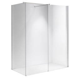 ŚCIANKA SZYBA PRYSZNICOWA SH07-DUO-80X80 WALK-IN 80X80 CM CHROM