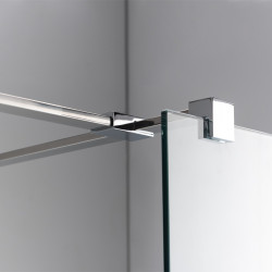 ŚCIANKA SZYBA PRYSZNICOWA SH07-DUO-80X130 WALK-IN 80X130 CM CHROM