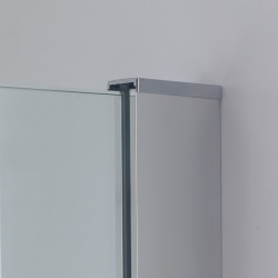 ŚCIANKA SZYBA PRYSZNICOWA SH07-DUO-80X130 WALK-IN 80X130 CM CHROM