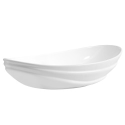 UMYWALKA NABLATOWA CERAMICZNA OWALNA LAVI-WH-LN-625 BIAŁA LAVI-WH-LN-625