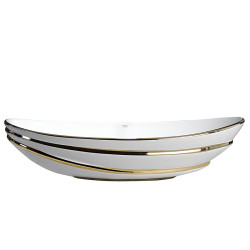 UMYWALKA NABLATOWA CERAMICZNA LAVI-WH-GL-LN-625 BIAŁA LAVI-WH-GL-LN-625