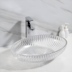 UMYWALKA NABLATOWA SZKLANA OWALNA BRILLANT3-TR-510 TRANSPARENTNA BRILLANT3-TR-510