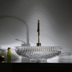 UMYWALKA NABLATOWA SZKLANA OWALNA BRILLANT3-TR-510 TRANSPARENTNA BRILLANT3-TR-510