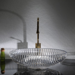 UMYWALKA NABLATOWA SZKLANA OWALNA BRILLANT3-TR-510 TRANSPARENTNA BRILLANT3-TR-510