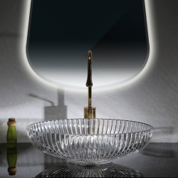 UMYWALKA NABLATOWA SZKLANA OWALNA BRILLANT3-TR-510 TRANSPARENTNA BRILLANT3-TR-510