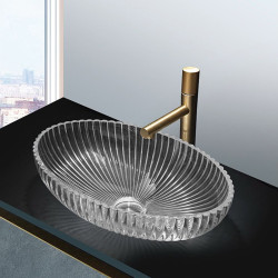 UMYWALKA NABLATOWA SZKLANA OWALNA BRILLANT3-TR-510 TRANSPARENTNA BRILLANT3-TR-510