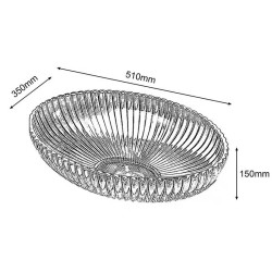 UMYWALKA NABLATOWA SZKLANA OWALNA BRILLANT3-TR-510 TRANSPARENTNA BRILLANT3-TR-510