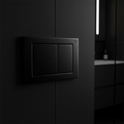 ZESTAW PODTYNKOWY WC STELAŻ HYDROSAN MISKA MIZU-WH-GL-RIM-03 PRZYCISK BUTTON-7-BL CZARNY