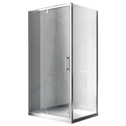 KABINA PRYSZNICOWA PROSTOKĄTNA ZES-KZ07D-120X100 CHROM 120x100 CM