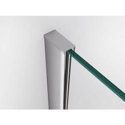 DRZWI PRYSZNICOWE UCHYLNE DO WNĘKI ZES-KZ17E-110 CHROM 110 CM 6 MM