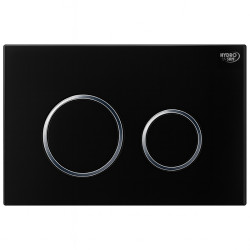ZESTAW PODTYNKOWY WC STELAŻ HYDROSAN MISKA MIZU-BL-RIM-03 PRZYCISK BUTTON-4-BL CZARNY
