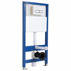 ZESTAW PODTYNKOWY WC STELAŻ HYDROSAN MISKA MIZU-GL-BL-RIM-03 PRZYCISK BUTTON-6-BL CZARNY