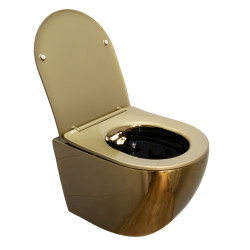 ZESTAW PODTYNKOWY WC STELAŻ HYDROSAN MISKA MIZU-GL-BL-RIM-03 PRZYCISK BUTTON-6-BL CZARNY