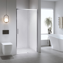 DRZWI PRYSZNICOWE SUPER SLIM NOVA CHROM 90 CM 6 MM NOVA-CH-90