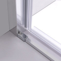 DRZWI PRYSZNICOWE SUPER SLIM NOVA CHROM 90 CM 6 MM NOVA-CH-90