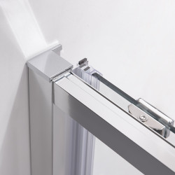 DRZWI PRYSZNICOWE SUPER SLIM NOVA CHROM 90 CM 6 MM NOVA-CH-90