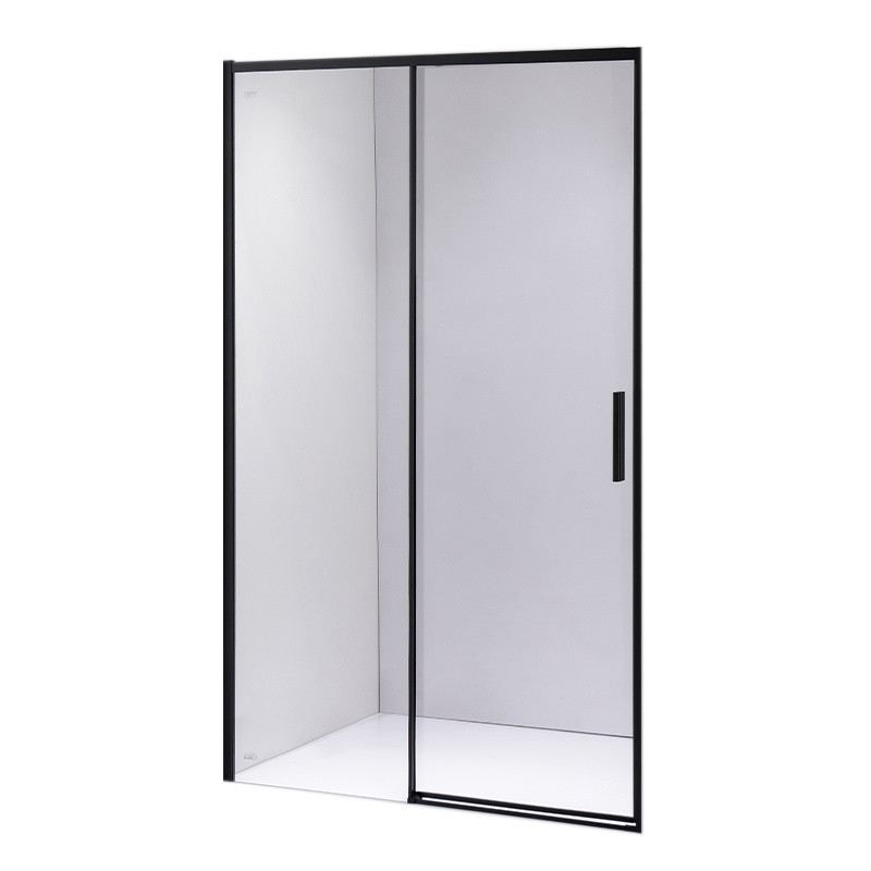 DRZWI PRYSZNICOWE SUPER SLIM NOVA CZARNE 90 CM 6 MM NOVA-BL-90