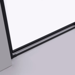 DRZWI PRYSZNICOWE SUPER SLIM NOVA CZARNE 90 CM 6 MM NOVA-BL-90