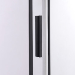 DRZWI PRYSZNICOWE SUPER SLIM NOVA CZARNE 90 CM 6 MM NOVA-BL-90