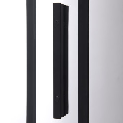 DRZWI PRYSZNICOWE SUPER SLIM NOVA CZARNE 90 CM 6 MM NOVA-BL-90