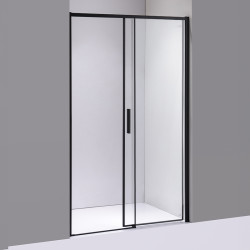 DRZWI PRYSZNICOWE SUPER SLIM NOVA CZARNE 90 CM 6 MM NOVA-BL-90