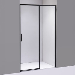 DRZWI PRYSZNICOWE SUPER SLIM NOVA CZARNE 90 CM 6 MM NOVA-BL-90