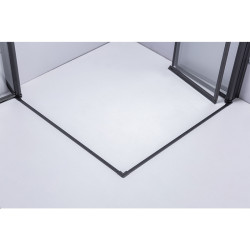 KABINA PRYSZNICOWA KWADRATOWA ZES-BS05C-100 CZARNA 100x100 CM