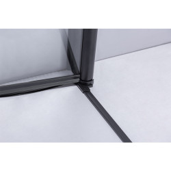 KABINA PRYSZNICOWA KWADRATOWA ZES-BS05C-100 CZARNA 100x100 CM