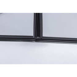 KABINA PRYSZNICOWA KWADRATOWA ZES-BS05C-100 CZARNA 100x100 CM