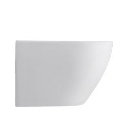 BIDET ŁAZIENKOWY PODWIESZANY WISZĄCY CERAMICZNY OWALNY BIAŁY BID-MIZU-WH 49 CM BID-MIZU-WH