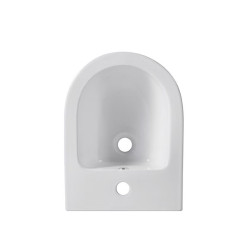 BIDET ŁAZIENKOWY PODWIESZANY WISZĄCY CERAMICZNY OWALNY BIAŁY BID-PRIMA-WH 49 CM BID-PRIMA-WH