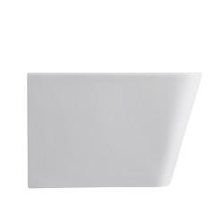 BIDET ŁAZIENKOWY PODWIESZANY WISZĄCY CERAMICZNY OWALNY BIAŁY BID-RAIN-WH 52 CM BID-RAIN-WH