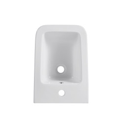 BIDET ŁAZIENKOWY PODWIESZANY WISZĄCY CERAMICZNY OWALNY BIAŁY BID-RAIN-WH 52 CM BID-RAIN-WH