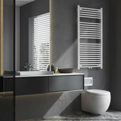 GRZEJNIK ŁAZIENKOWY ŚCIENNY PIONOWY WODNY DRABINKA 120x60 CORSO-WH-1 BIAŁY CORSO-WH-1
