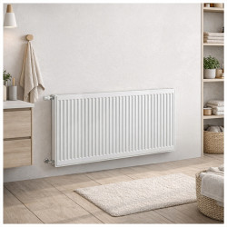 GRZEJNIK PŁYTOWY STALOWY ŚCIENNY PANELOWY CO TYP 22 PODŁĄCZENIE BOCZNE 60x120 BIAŁY CALOR-WH-3