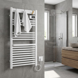 GRZEJNIK ŁAZIENKOWY ELEKTRYCZNY ALUMINIOWY DRABINKA ECO 500W YASUR BIAŁY YASUR-WH